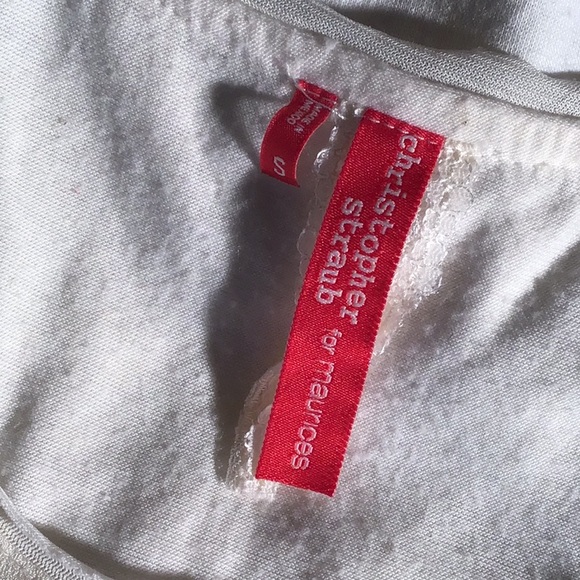 Christopher Straub for Maurice’s tank top multi-fabric bohemian floral S - Picture 5 of 5